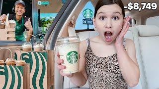 I Bought My DAUGHTER EVERYTHING at STARBUCKS *im broke