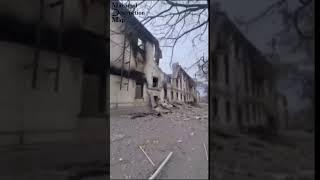 Мариуполь/Mariupol. Ruins of a house/Руины Нахимова д.64, 2022г. Дом снесён