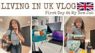 Living In UK Vlog | GRWM First Day At My New Job | Come to Work With Me | Nigerian In UK