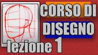 Lezioni di Disegno  - Come disegnare le proporzioni del viso  - 1 ( tutorial 2020 )