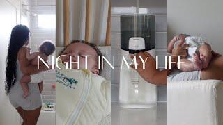 REALISTIC NIGHT IN MY LIFE W/ A NEWBORN| NIGHT ROUTINE MCKENNAWALKER