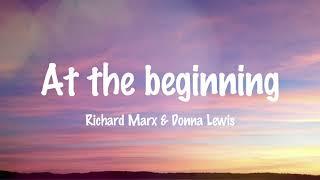 At The Beginning - Richard Marx & Donna Lewis (Lyrics)