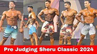 Pre Judging Sheru Classic 2024Abhishek Yadav VS Rohit Khatri, Ravi Pawar,Ishu Thakur ifbb pro show