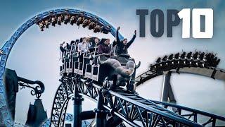 Top 10 Roller Coasters d'Europe ! (2021)