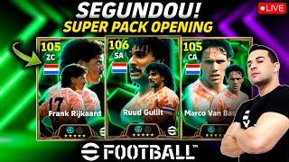 SEGUNDOU! SUPER PACK OPENING AO VIVO NA BOX TRIO HOLANDÊS DO EFOOTBALL 2025 MOBILE