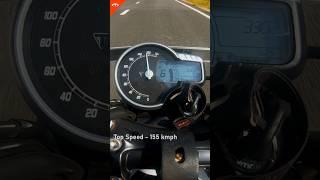 Triumph Speed T4 Acceleration and Top speed  #triumphspeedt4 #speedt4