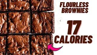 17 Calorie flour-less skinny brownies- Low calorie brownies