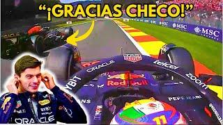 CHECO PÉREZ Lets MAX VERSTAPPEN Through By Team Orders | Belgian Grand Prix