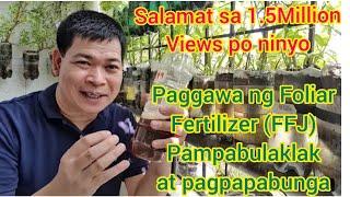 PAGGAWA NG FOLIAR FERTILIZER: PAMPABULAKLAK AT PAMPABUNGA NG MGA HALAMAN (with ENG subs)