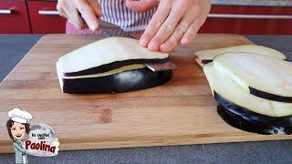 2 RICETTE CON MELANZANE. Melanzane ripiene e rose di melanzane. In cucina con Paolina