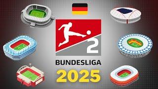 BUNDESLIGA 2 STADIUMS  2024 2025 Germany ️