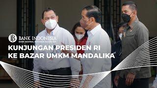 KUNJUNGAN PRESIDEN RI DI BAZAR UMKM NTB