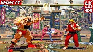 Zangief vs Ken (Hardest AI) - Street Fighter V