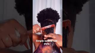 Simple natural hair style for my type4 hair #shorts #naturalhair #naturalhairstyles