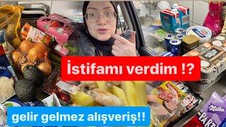 Türkiyeden gelir gelmez işe gittimama istifamı verdim⁉️artık sondu⁉️dolap boş‍alışveriş vlog