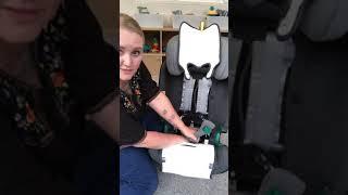 How to convert the Britax advansafix iSize from harness to booster mode