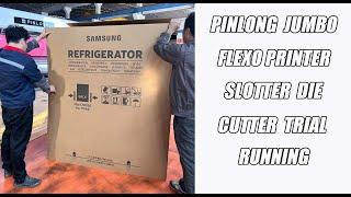 PINLONG JUMBO SIZE FLEXO PRINTER SLOTTER DIE CUTTER FOR CORRUGATED CARTON BOXES PACKAGING