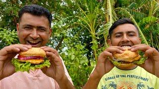 Beef Burger Recipe | Beef Patty Burger With Cheese And Sauce | Mubashir Saddique | Village Food