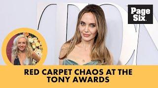 2024 Tony Awards red carpet chaos: Sarah Paulson almost ‘body checked,’ Angelina Jolie waits in line