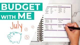 Budget with Me for July ft. Clever Fox Budget Planner Spiral