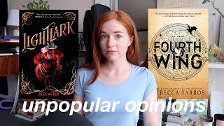 good hype vs bad hype  finally reading lightlark and fourth wing (book review and rant)