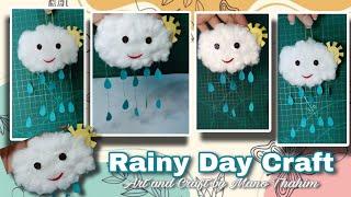 Easy Rainy day craft and activity for kids| Rain cloud craft ideas Craft with Toddler Paper Craft