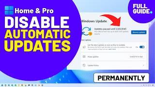 Windows 11 (Home & Pro): Disable automatic updates permanently – or pause it for 20 years