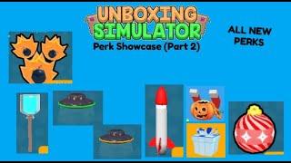 Unboxing Simulator | Perk Showcase 2! (Every new perk!)