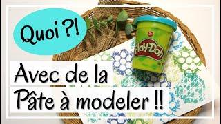 QUOI ?? LA PÂTE À MODELER en CARTERIE !! ça marche !! Tuto carterie Scrapbooking DIY