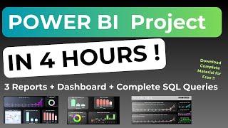 COMPLETE POWER BI Project in 4 Hours !!