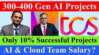 TCS 300-400 GenAI PROJECTS High SALARY for AI ML Developers #tcs #infosys #wipro #genai #ai #llm