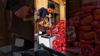 iran street food fresh pomegranate juice #food #streetfood #asmr #youtubeshorts