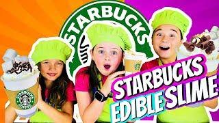 Edible STARBUCKS Slime DIY!!  ft The Wild Adventure Girls