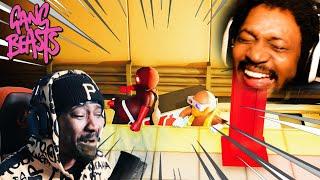 LITERALLY CRYING TEARS LAUGHING AT THIS GAME | Gang Beasts w/ POIISED