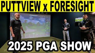 PuttView & Foresight Sports Golf Simulator Integration (2025 PGA SHOW)