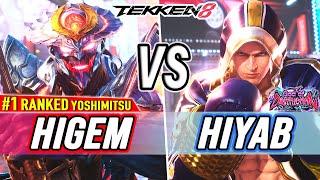 T8  Higem (#1 Ranked Yoshimitsu) vs Hiyab (Steve)  Tekken 8 High Level Gameplay