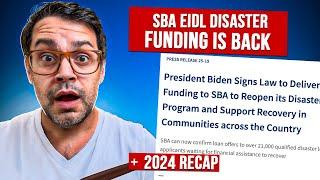 SBA EIDL Disaster Funding Is Back