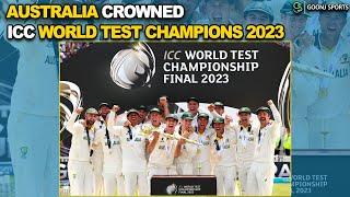 AUSTRALIA CROWNED ICC WORLD TEST CHAMPIONSHIP 2023 | Goonj Sports