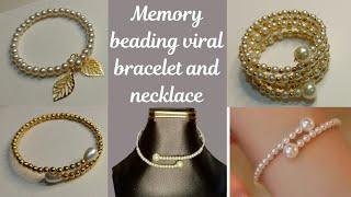 Memory beading wire bracelet | memory beading wire| bracelet making @SonysreeCreations #viralvideo