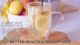 Healthy 4 Ingredient Weight Loss Drink | Fat-Burning Secret | ASMR Recipe