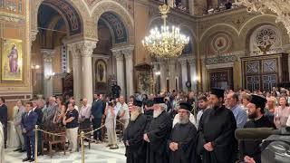 Akathist Hymn in the Metropolitan Cathedral of Athens for Hagia Sophia's conversion