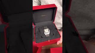 Unboxing the Cartier Santos Galbée XL. Do you like it? #shorts #cartier #santos #watches