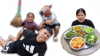 Hưng Vlog - Em Trai Nấu Mâm Cơm Siêu Chua Và Cái Kết Bị Mẹ Gank Không Trượt Phát Nào