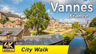 Vannes, France | Walking Tour (4K UHD & 60 fps)