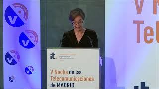 V Noche de las Telecomunicaciones de Madrid - Cierre del acto Presidenta AEIT