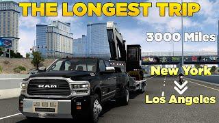 ATS Longest Hotshot Trucking Trip - New York to Los Angeles | American Truck Simulator