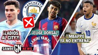 ¡B0MBAZ0! JULIÁN PEDIRÍA SALIR del CITY|YAMAL desprecia "10" y ELIGE DORSAL|"MBAPPÉ YA NO ENTRENA"