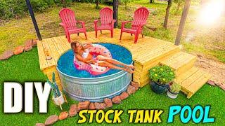 Best DIY Stock Tank Pool w/ Amazon INTEX Pool Pump