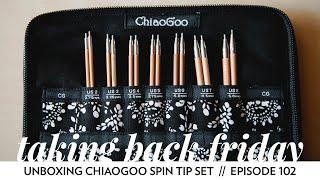 Knitting with the Chiaogoo Spin Tip Set // Episode 102 // Taking Back Friday // a fibre arts vlog