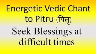 ENERGETIC Vedic Chant to Pitrus (पितृ) to get Blessings | Ghana Patha | Yajur Veda | Sri K. Suresh